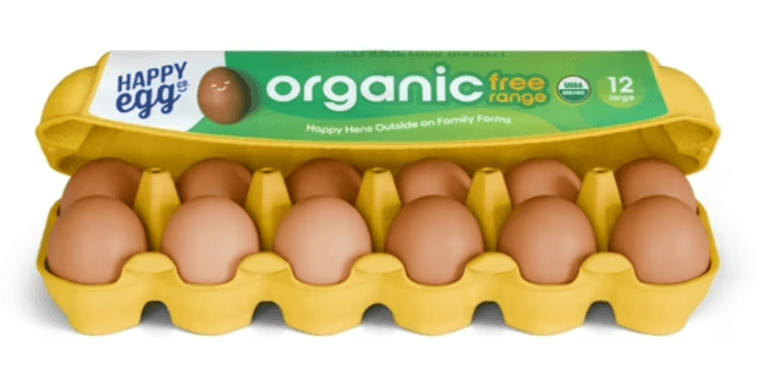 Happy Egg Co. Organic Free-Range Large Brown Eggs