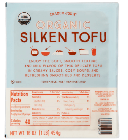 Organic Silken Tofu/Trader Joe's