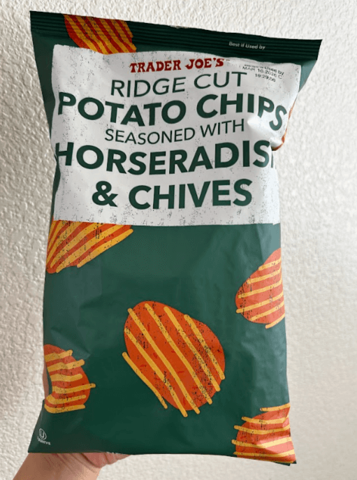 Potato Chips Seasoned with Horseradish & Chives/Trader joe's